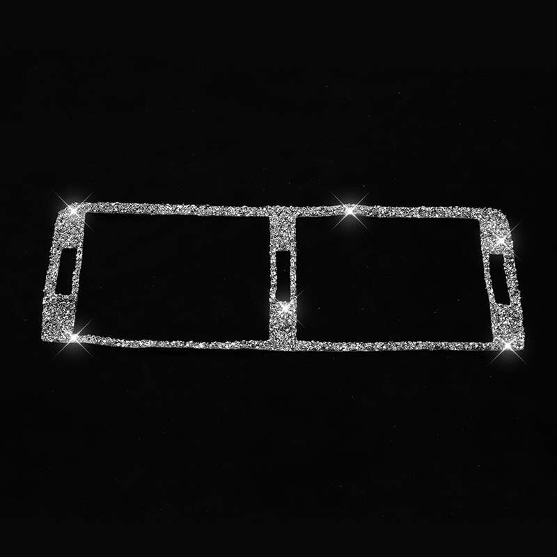 For BMW Series 3 E46 1998-2005 Car Middle Air Outlet Diamond Decoration Sticker, Left and Right Driv