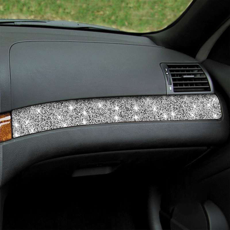 For BMW Series 3 E46 1998-2005 Car Copilot Central Control Diamond Decoration Sticker, Right Drive