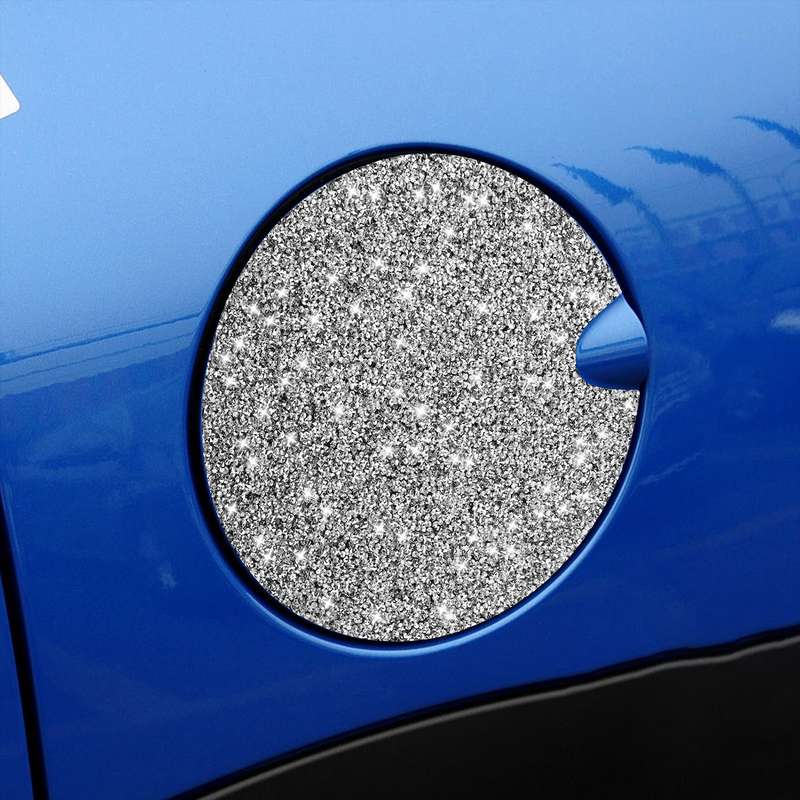 For BMW Mini Car Fuel Tank Cap Diamond Decoration Sticker