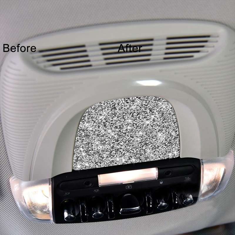 For BMW Mini F55 / F56 / F60 Car Reading Light Panel Diamond Decoration Sticker