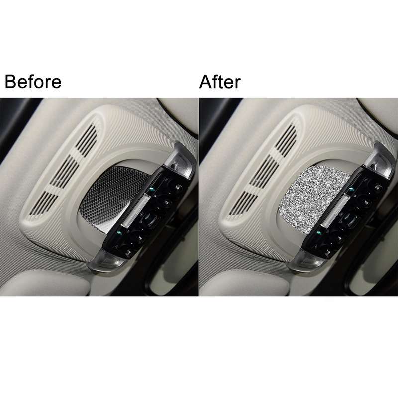 For BMW Mini F55 / F56 / F60 Car Reading Light Panel Diamond Decoration Sticker