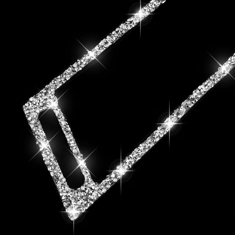 For BMW X5 E70 / X6 E71 2008-2013 Car Side Air Outlet Diamond Decoration Sticker, Left and Right Dri