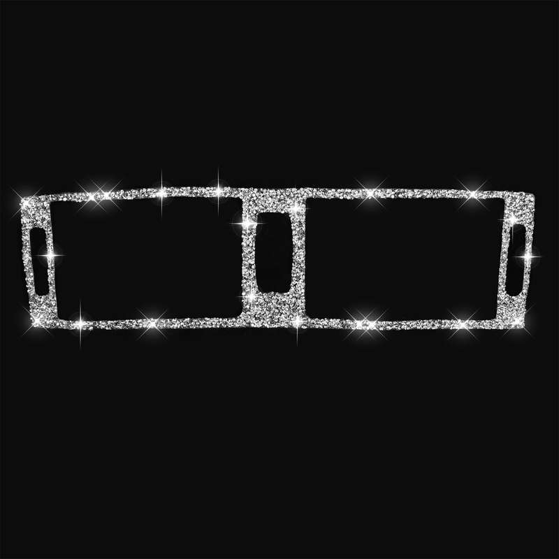For BMW X5 E70 / X6 E71 2008-2013 Car Middle Air Outlet Diamond Decoration Sticker, Left and Right D