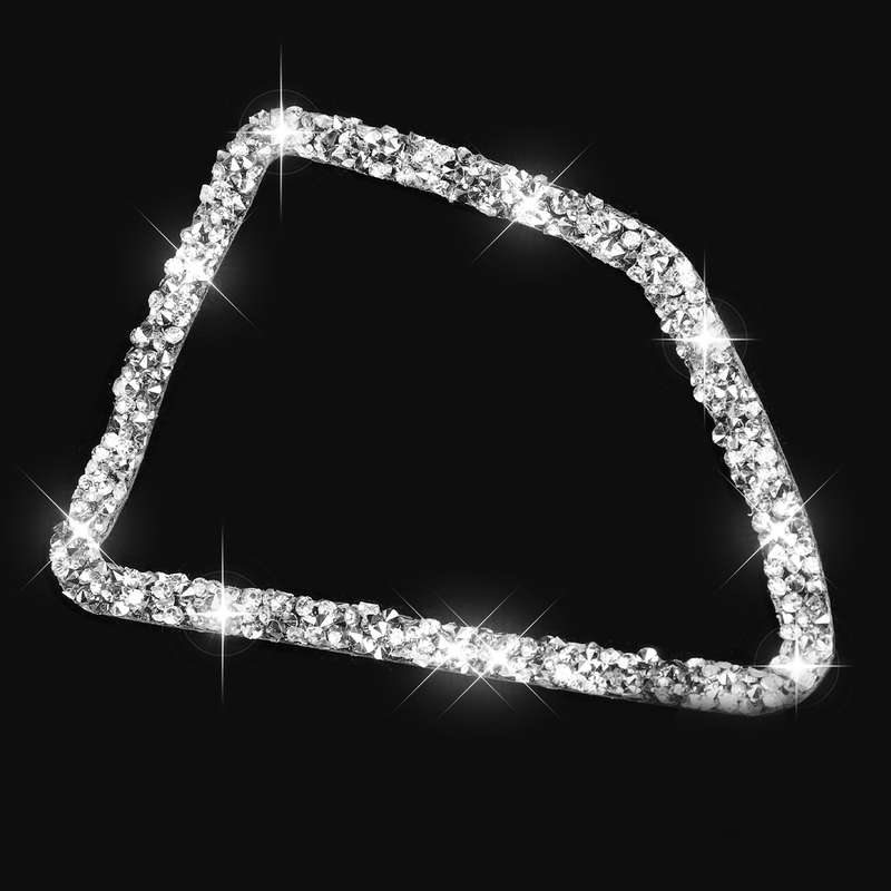 For BMW X5 E70 / X6 E71 2008-2013 Car Dashboard Air Outlet Diamond Decoration Sticker, Left Drive