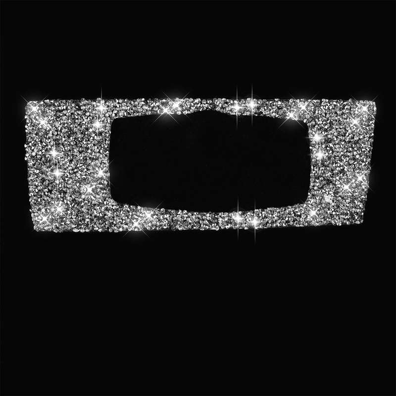 For BMW X5 E70 / X6 E71 2008-2013 Car Headlight Panel Diamond Decoration Sticker, Right Drive