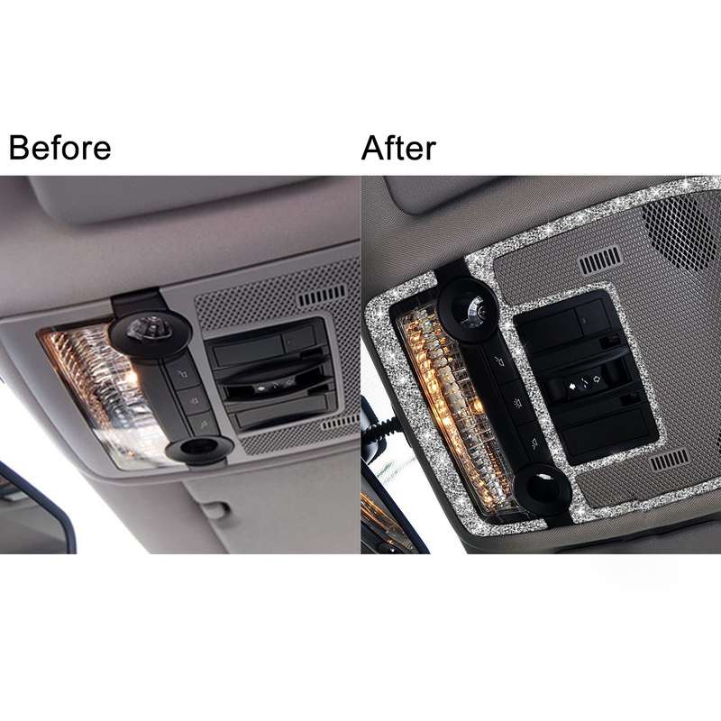 For BMW X5 E70 / X6 E71 2008-2013 2pcs Car Reading Light Diamond Decoration Sticker, Left and Right