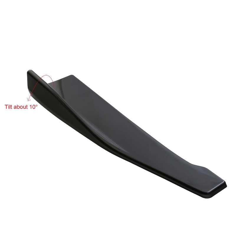 Car Universal Rear Corner Protection Plate Car Modified 48cm Rear Shovel(Black)