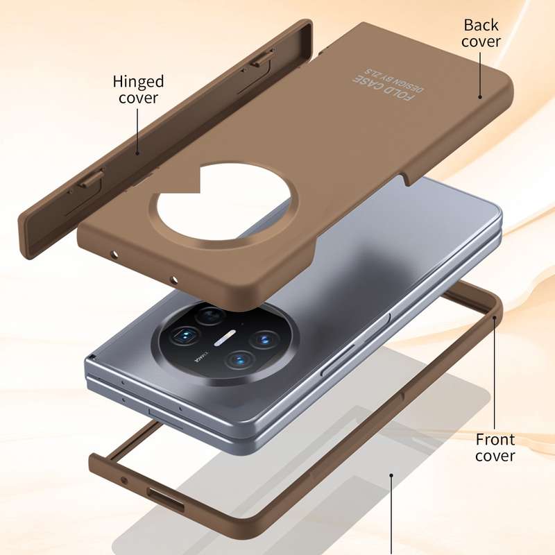 For Huawei Mate X5 Extraordinary Series Hinged Folding Full Coverage Phone Case with Pen Slot & Styl