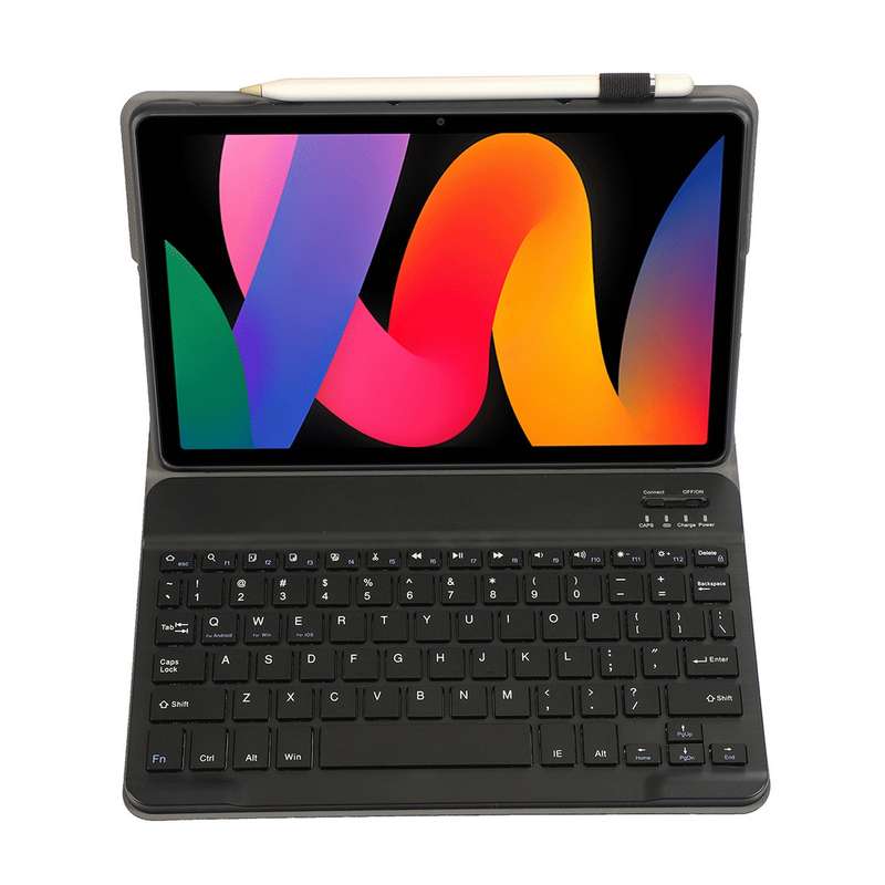 For Xiaomi Redmi Pad SE 11 inch A0N9 Lambskin Texture Ultra-thin Detachable Bluetooth Keyboard Leath