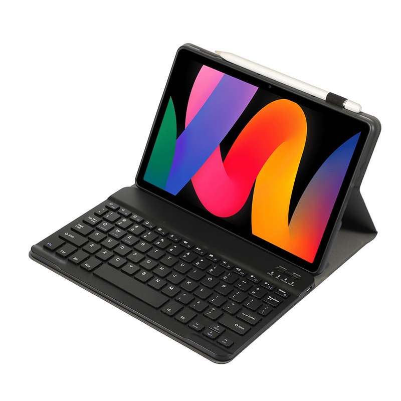 For Xiaomi Redmi Pad SE 11 inch A0N9 Lambskin Texture Ultra-thin Detachable Bluetooth Keyboard Leath