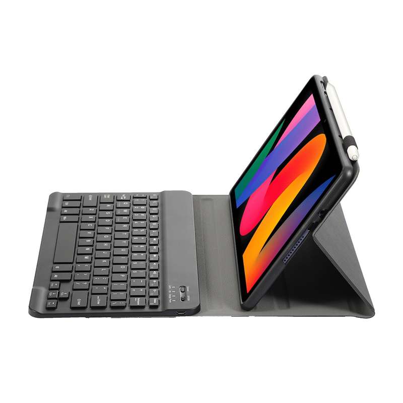 For Xiaomi Redmi Pad SE 11 inch A0N9 Lambskin Texture Ultra-thin Detachable Bluetooth Keyboard Leath