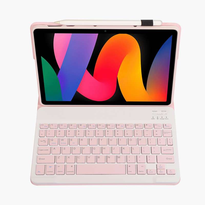 For Xiaomi Redmi Pad SE 11 inch A0N9 Lambskin Texture Ultra-thin Detachable Bluetooth Keyboard Leath