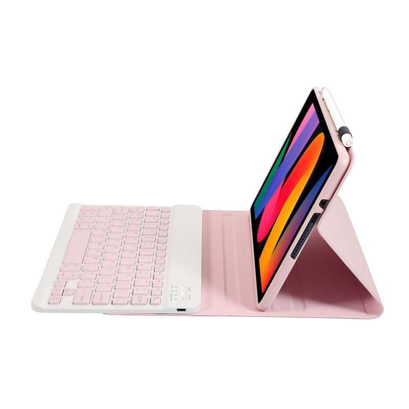 For Xiaomi Redmi Pad SE 11 inch A0N9 Lambskin Texture Ultra-thin Detachable Bluetooth Keyboard Leath