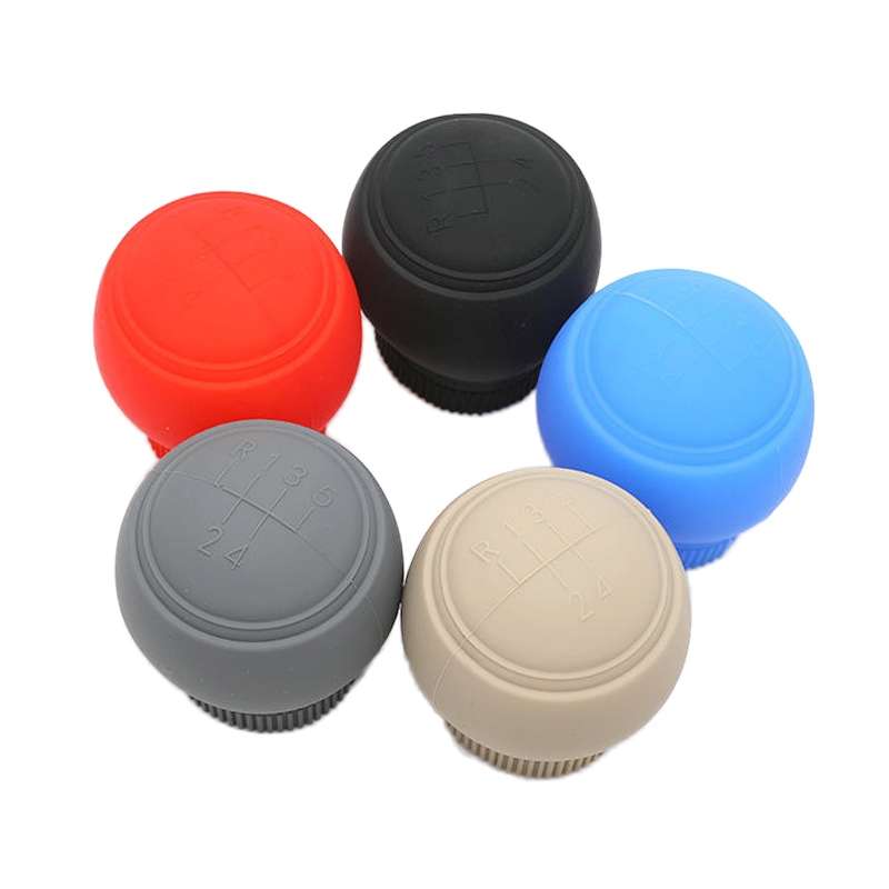 For Volkswagen 5-speed+R Car Silicone Dustproof Shift Knob Gear Protective Cover(Black)