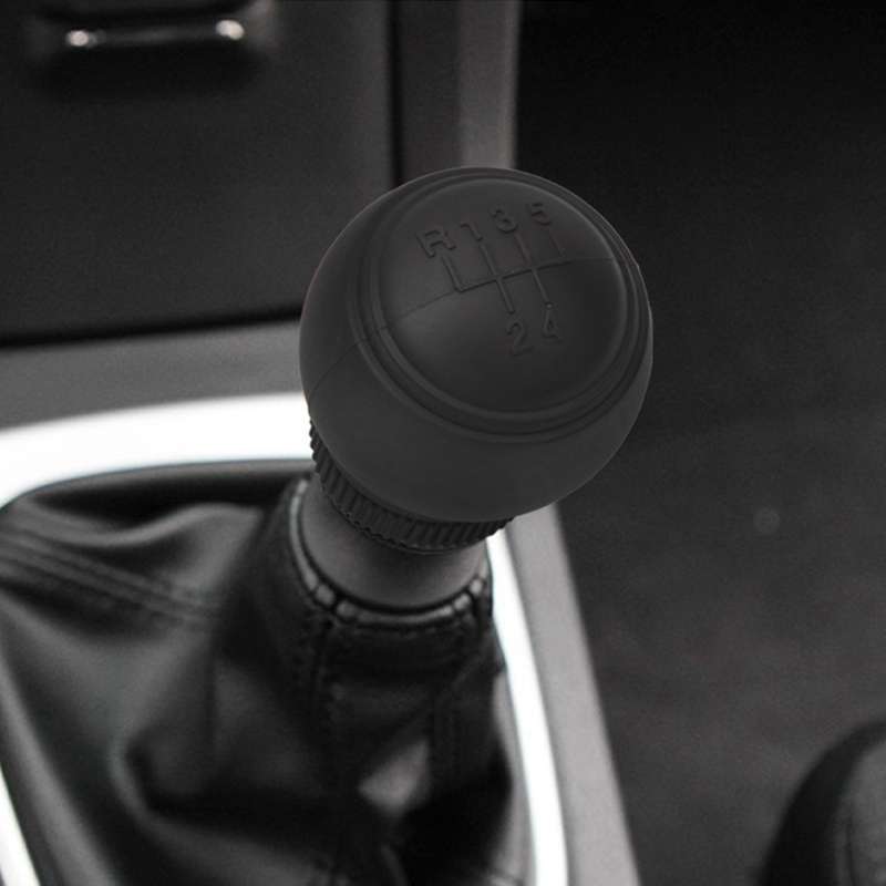 For Volkswagen 5-speed+R Car Silicone Dustproof Shift Knob Gear Protective Cover(Black)