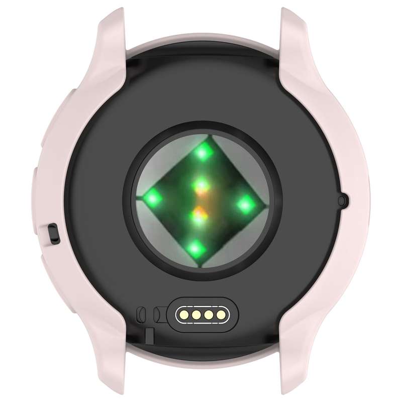 For Garmin Venu 3 Half Pack Hollow TPU Armor Watch Protective Case(Light Pink)