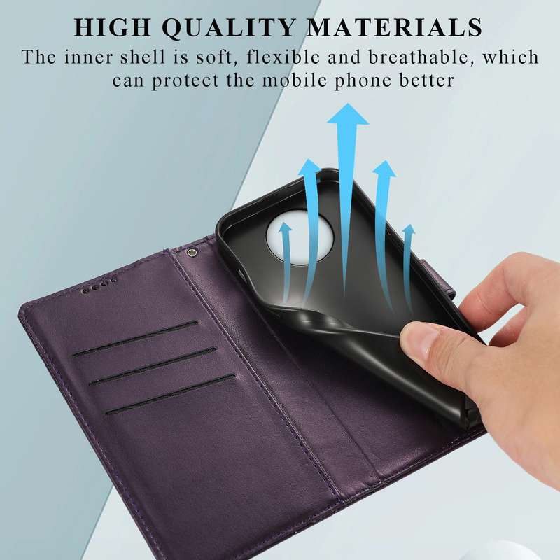 For Xiaomi Redmi Note 9T PU Genuine Leather Texture Embossed Line Phone Case(Purple)