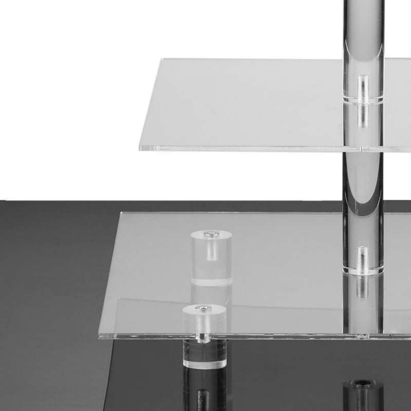 YX064 4 Tier Acrylic Circular Cupcake Stand