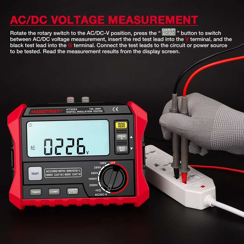 HABOTEST HT5205 Insulation Resistor Tester