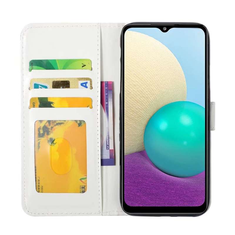 For Xiaomi Redmi 9 Oil Embossed 3D Drawing Leather Phone Case(Blue Butterflies)