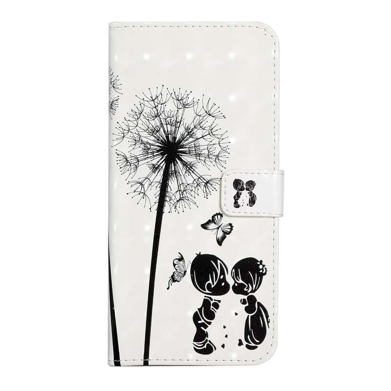 For Xiaomi Redmi Note 10 Oil Embossed 3D Drawing Leather Phone Case(Couple Dandelion)
