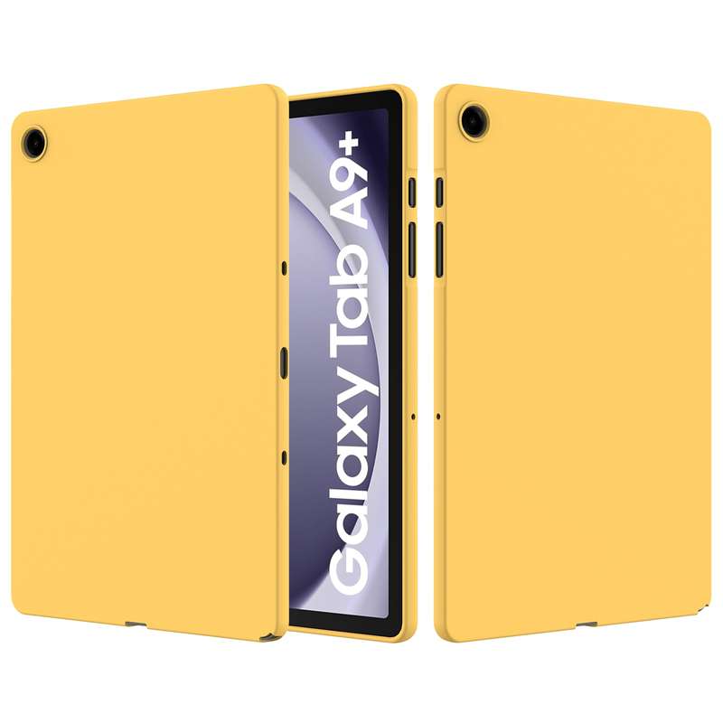 For Samsung Galaxy Tab A9+ Pure Color Liquid Silicone Shockproof Tablet Case(Black)