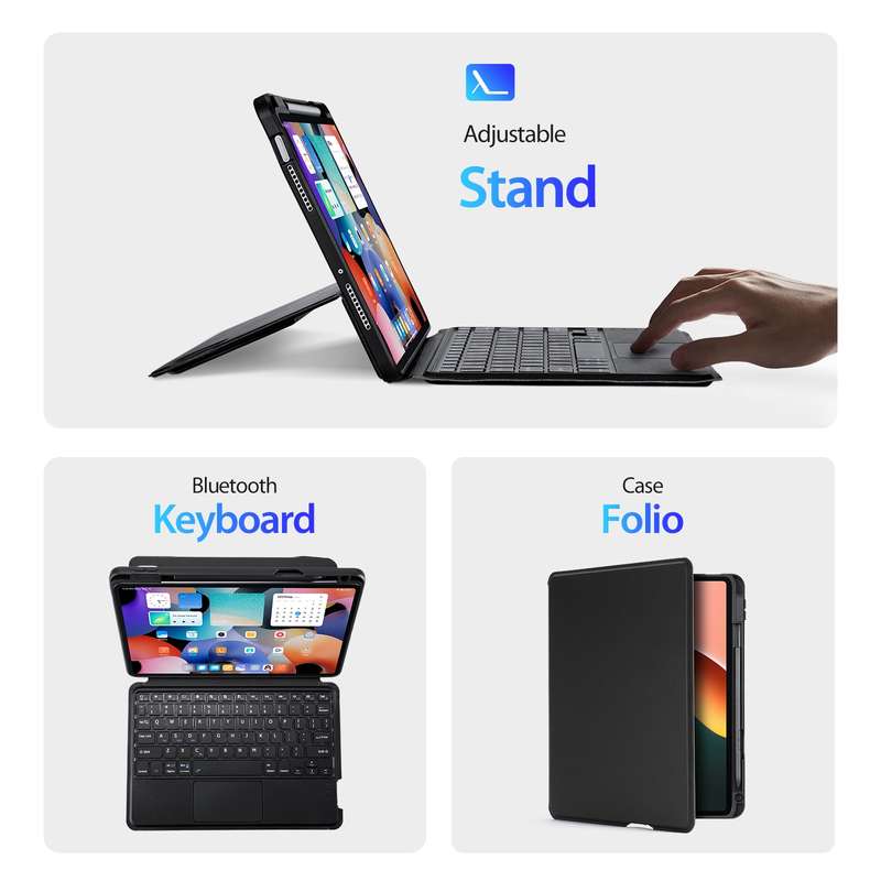 For Samsung Galaxy Tab A9+ Pure Color Liquid Silicone Shockproof Tablet Case(Black)