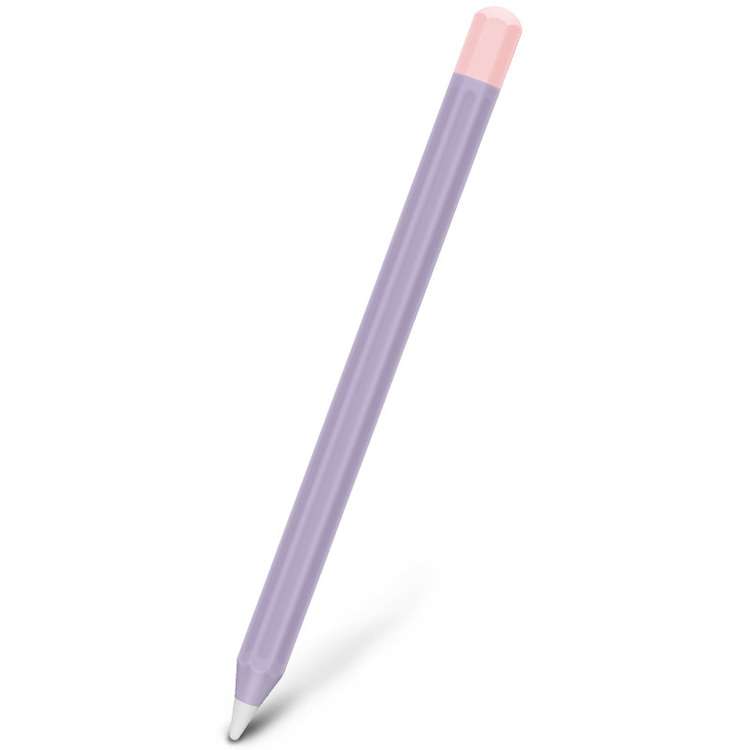 For Apple Pencil 2 Stylus Touch Pen Split Contrast Color Silicone Protective Case(Lemon Avocado)