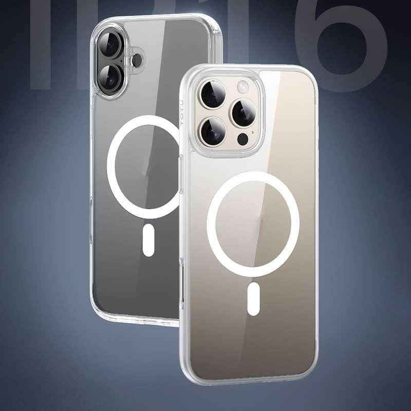 For iPhone 16 Pro Max TOTUDESIGN PC-5 Crystal Shield Series Magsafe Magnetic Phone Case(Transparent)