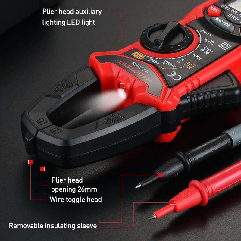 HABOTEST HT206B Auto-ranging High Precision Digital Clamp Multimeter