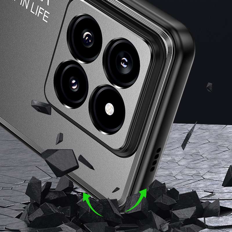 For Xiaomi 14 Frosted Metal Phone Case(Silver)