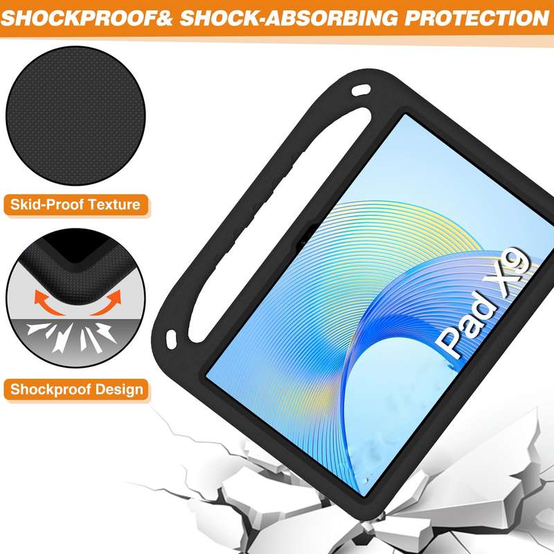 For Honor Pad X9 / X8 Pro Handle Portable EVA Shockproof Tablet Case(Black)