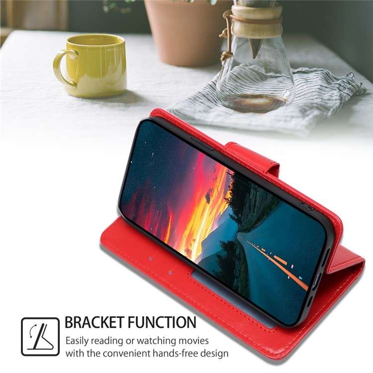 For Realme GT5 Pro 5G Crystal Texture Leather Phone Case(Red)