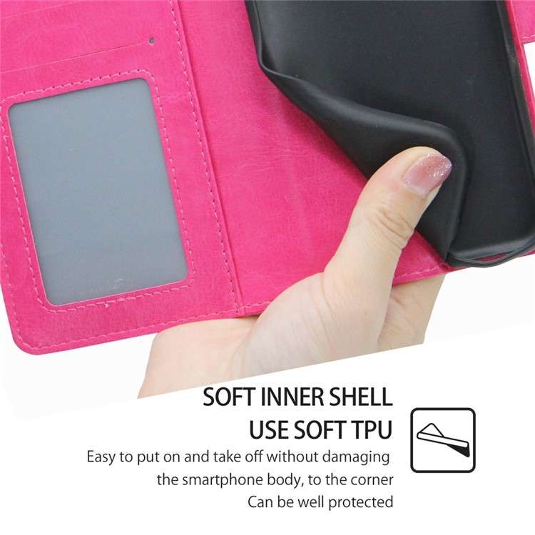 For Xiaomi Redmi Turbo 3 5G Crystal Texture Leather Phone Case(Rose Red)