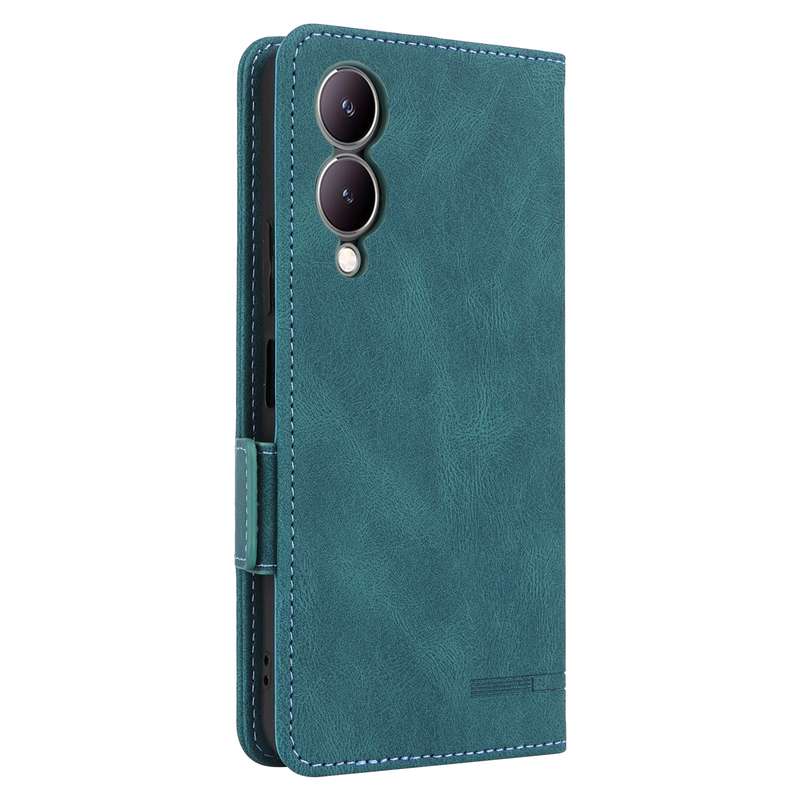 For vivo Y17s Magnetic Clasp Leather Phone Case(Purple)