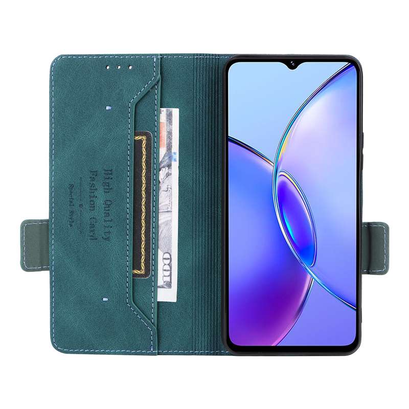 For vivo Y17s Magnetic Clasp Leather Phone Case(Purple)