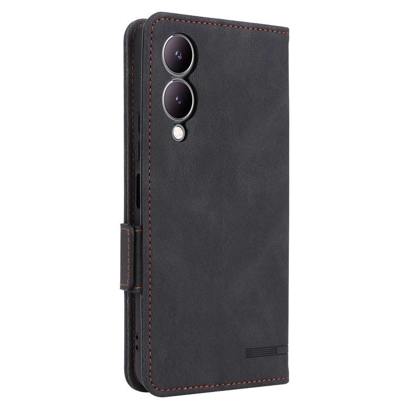 For vivo Y17s Magnetic Clasp Leather Phone Case(Purple)