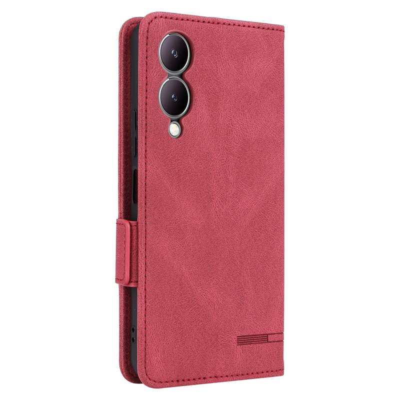 For vivo Y17s Magnetic Clasp Leather Phone Case(Purple)