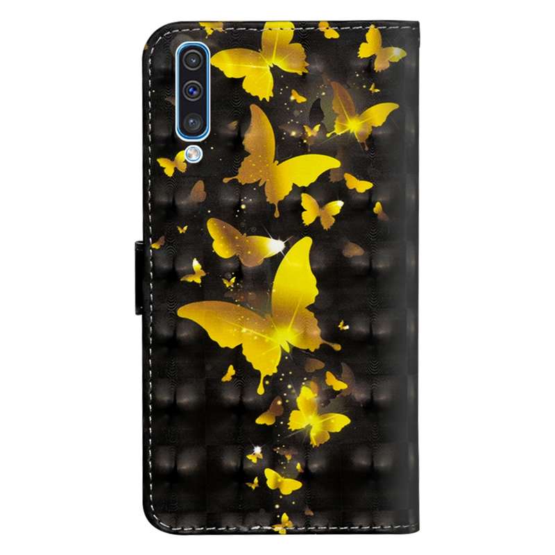 For Samsung Galaxy A30s 3D Painting Pattern Horizontal Flip TPU + PU Leather Case with Holder & Card