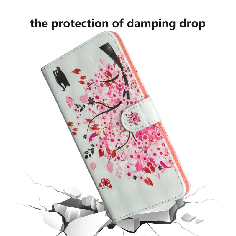 For Samsung Galaxy A30s 3D Painting Pattern Horizontal Flip TPU + PU Leather Case with Holder & Card