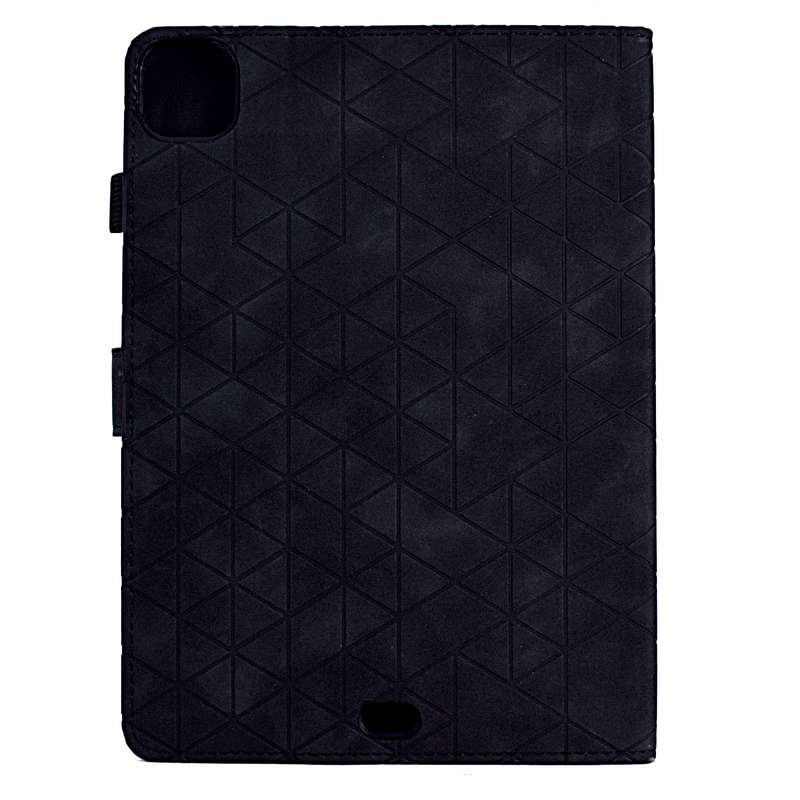 For iPad Pro 11 2024 Rhombus TPU Smart Leather Tablet Case(Black)