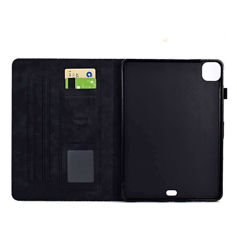 For iPad Pro 11 2024 Rhombus TPU Smart Leather Tablet Case(Black)