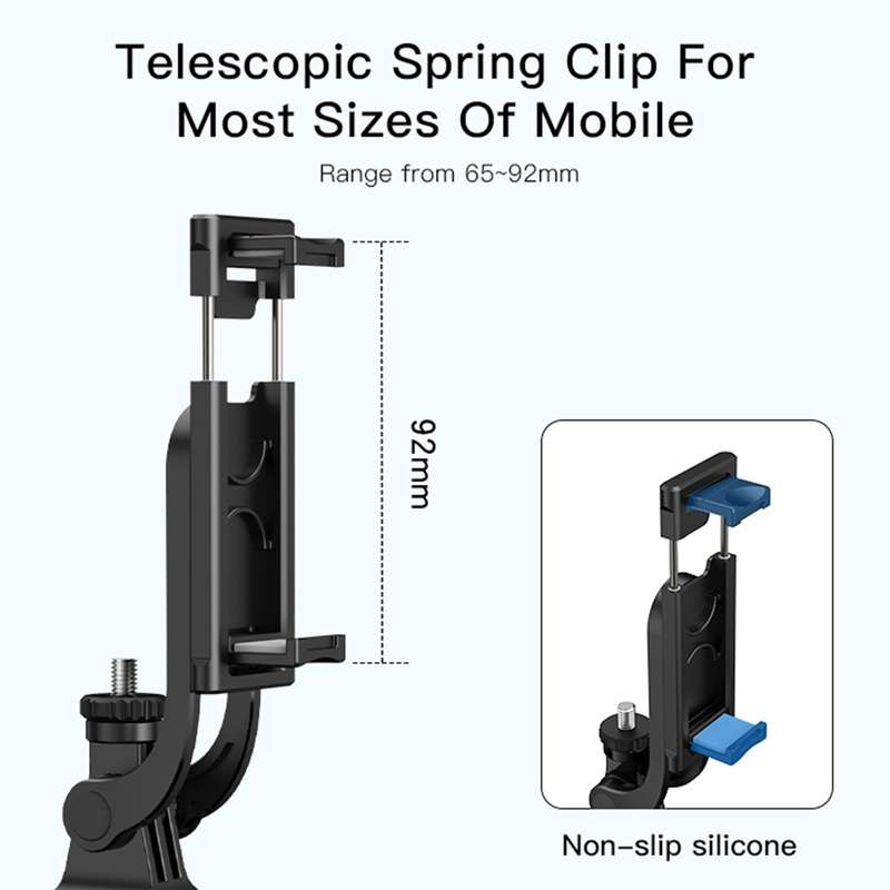 Yesido SF13 Retractable Extended Bluetooth Tripod Phone Live Streaming Selfie Stand(Black)