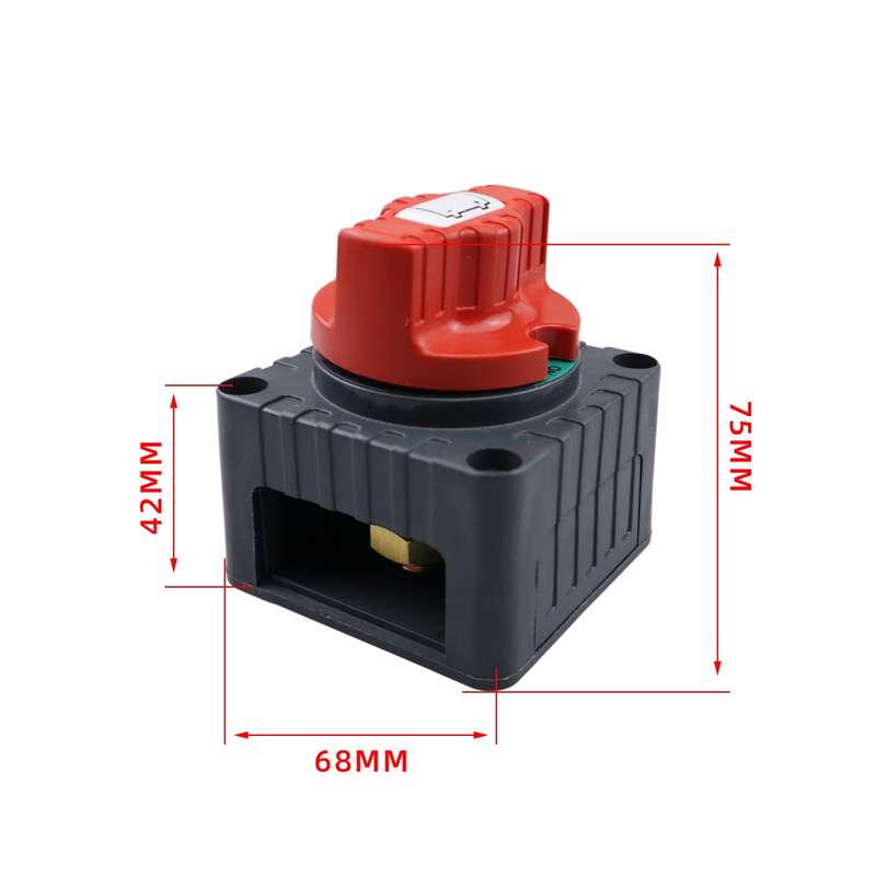 CP-4341 Yacht RV Single-circuit High-current Knob Power-off Switch(Black)