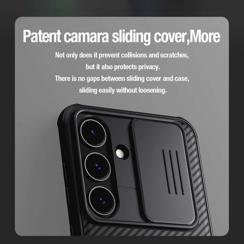 For Samsung Galaxy S24 5G NILLKIN Black Mirror Pro Series Camshield PC Phone Case(Blue)