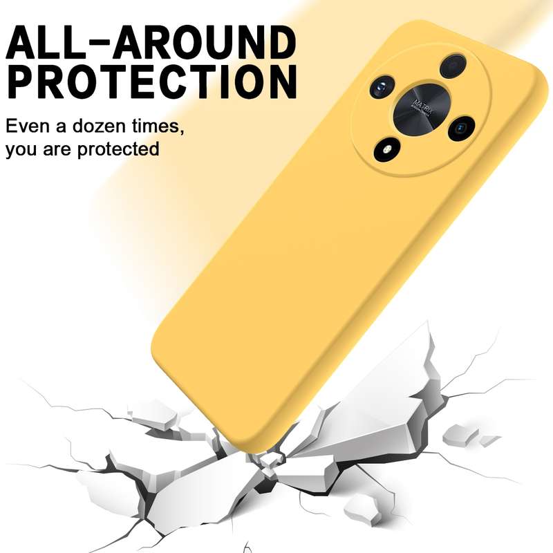 For Honor X9b Solid Color Liquid Silicone Dropproof Full Coverage Protective Case(Green)