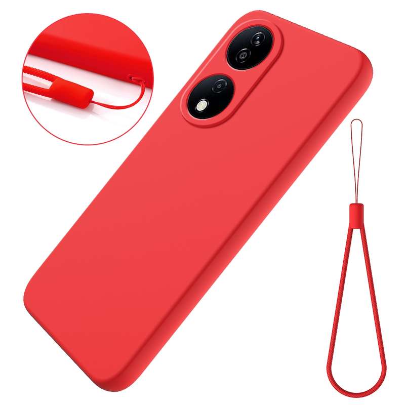 For Honor X7b/Play 50 Plus Solid Color Liquid Silicone Dropproof Full Coverage Protective Case(Green