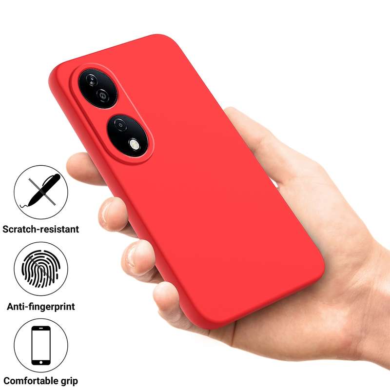 For Honor X7b/Play 50 Plus Solid Color Liquid Silicone Dropproof Full Coverage Protective Case(Green