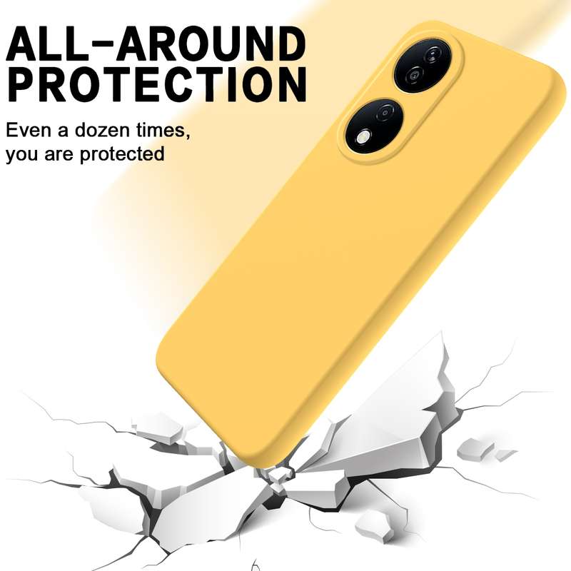 For Honor X7b/Play 50 Plus Solid Color Liquid Silicone Dropproof Full Coverage Protective Case(Green