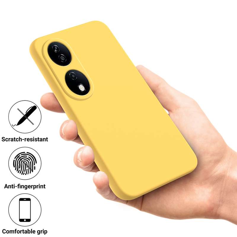 For Honor X7b/Play 50 Plus Solid Color Liquid Silicone Dropproof Full Coverage Protective Case(Green